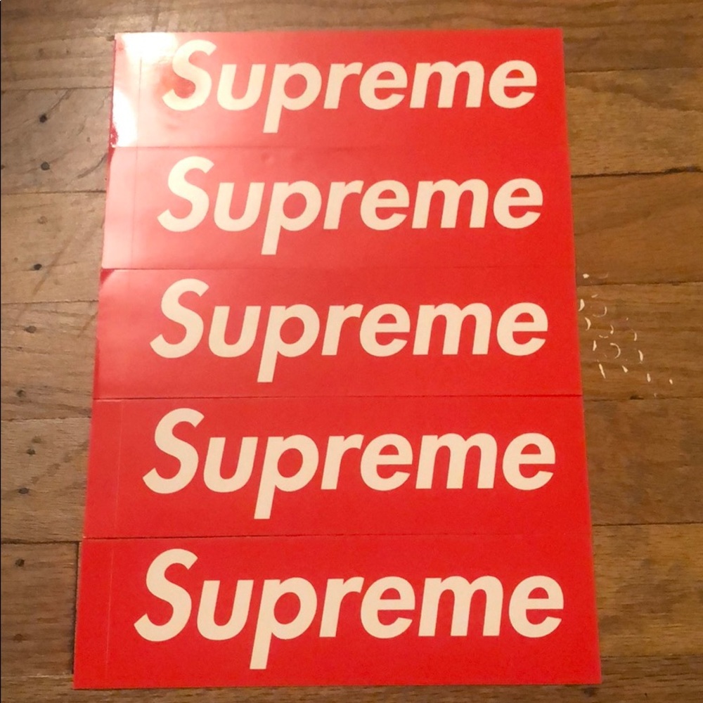 Supreme Red Box Logo Stickers - Picture 2 of 3